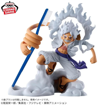 Figura BANDAI de 12cm de Luffy en modo Gear 5 Nika, de One Piece. Modelo detallado de PVC, perfecto para coleccionistas y fans del anime. Ideal como regalo o para completar una colección.
