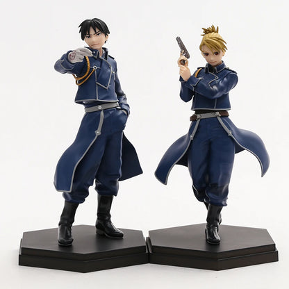 17cm Figurine Fullmetal Alchemist | Figurines POP UP PARADE détaillées de Roy Mustang et Riza Hawkeye. Idéal pour les fans et collectionnuers de l'anime