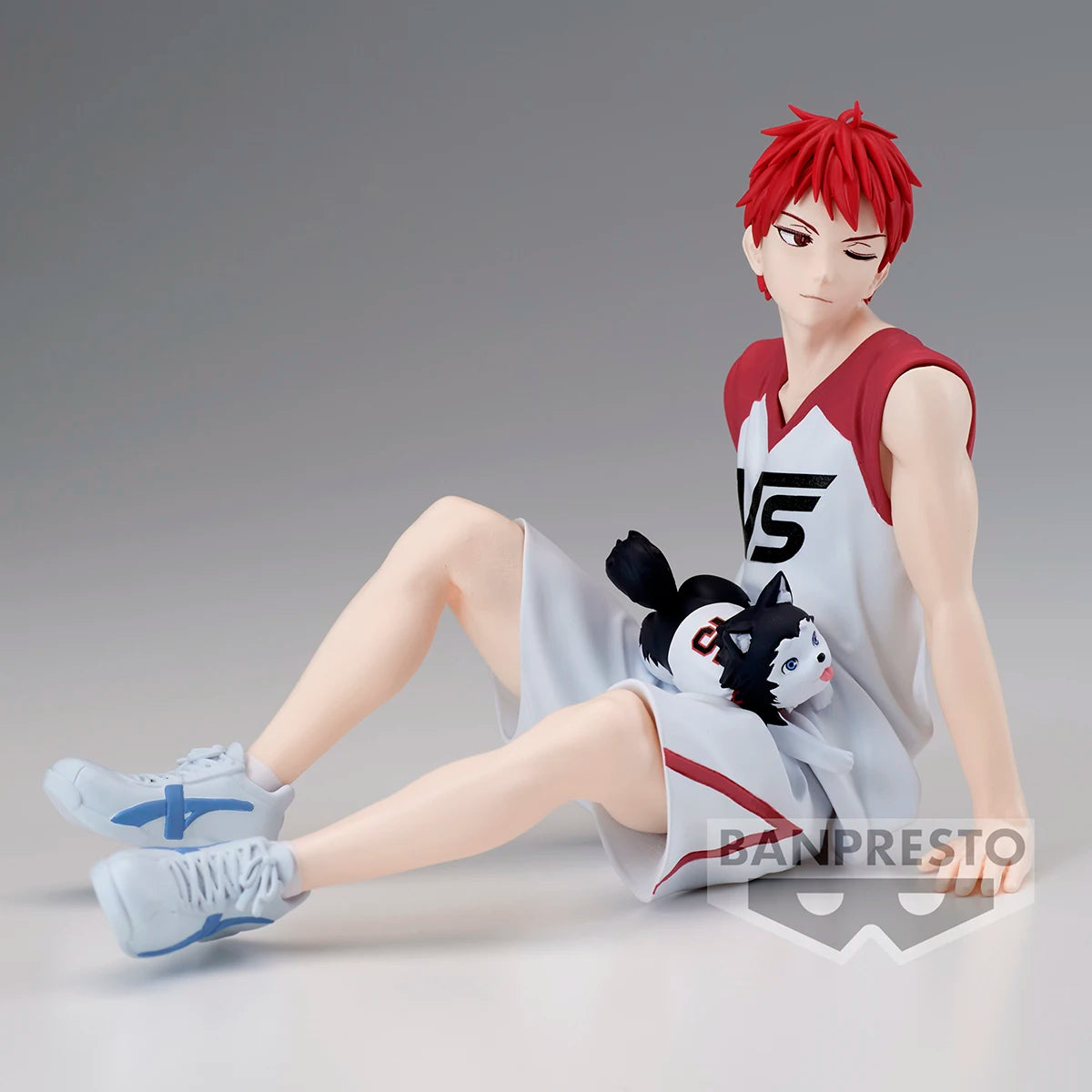 Figuras BANDAI BANPRESTO Kuroko's Basketball ÚLTIMO PARTIDO | Figuras de anime de Kuroko, Kagami, Aomine, Akashi, Murasakibara, Kise y Midorima en pose informal con el cachorro Kuro Junior. Ideal para aficionados y coleccionistas.