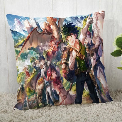 Funda de almohada My Hero Academia de 45*45cm. Ideal para decorar una habitación, un coche o una cama. Un regalo perfecto para los fanáticos del anime.