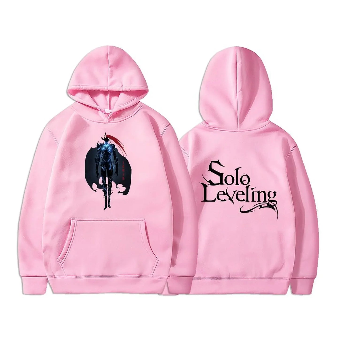 Solo Leveling Sweatshirt | Autumn fleece hoodie with Sung Jin-Woo graphic print. Oversized style, Harajuku streetwear, unisex, ideal for manga and anime fans