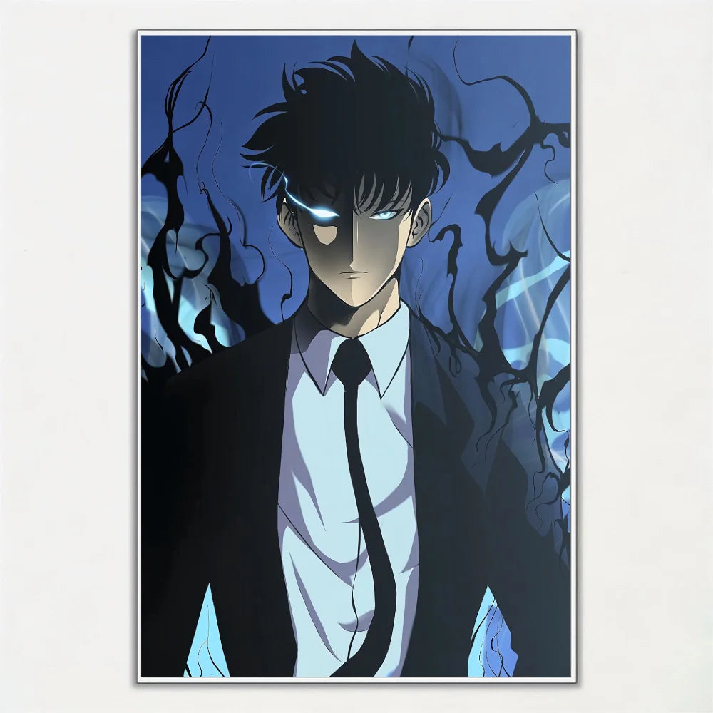 Solo Leveling Unframed Poster | Digital Art Poster for Wall Decor. Ideal for living room, bedroom, restaurant or kitchen. Perfect for anime fans and home decor lovers.