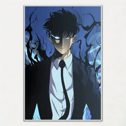 Solo Leveling Unframed Poster | Digital Art Poster for Wall Decor. Ideal for living room, bedroom, restaurant or kitchen. Perfect for anime fans and home decor lovers.