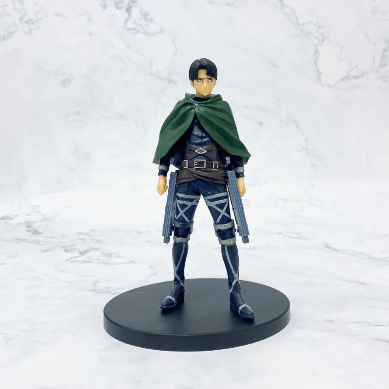 Figuras de Ataque a los Titanes de 16 cm | Figuras coleccionables que representan a Eren, Mikasa y Levi de Attack on Titan. Ideales para fanáticos y coleccionistas, estos modelos detallados traen el mundo del anime a tu espacio. 