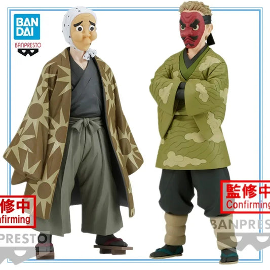 Figura BANDAI Demon Slayer de 11cm | Figura auténtica de Haganetsuka Hotaru y Urokodaki Sakonji de Kimetsu no Yaiba, modelo coleccionable detallado, perfecto para fans y coleccionistas