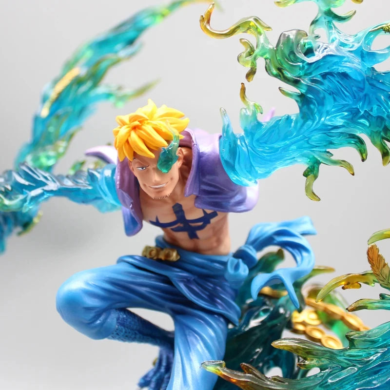 Figura de una pieza de 31 cm | Figura detallada de Marco, el Fénix Inmortal, del universo One Piece en pleno vuelo, captura con realismo su apariencia majestuosa y sus alas de fénix. ¡Ideal para coleccionistas y fanáticos del anime! 