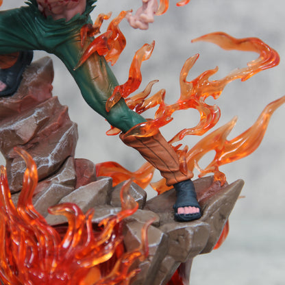 25cm Figurine Naruto  | Cette figurine de Gai Maito est équipée d'un éclairage lumineux, ajoutant une touche dynamique à votre collection. Cadeau idéal pour les fans de Naruto