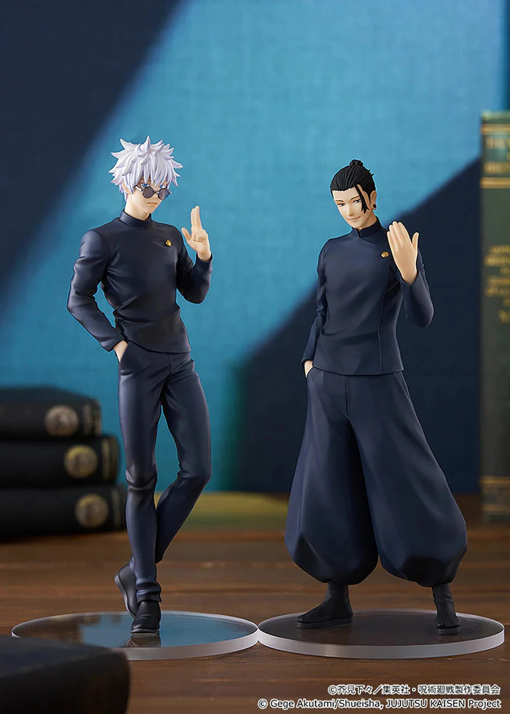 Figuras POP UP PARADE Jujutsu Kaisen de 19 cm | Figuras que representan a Suguru Geto y Satoru Gojo, versión Inventario Oculto / Muerte Prematura. Modelos detallados para coleccionistas y fanáticos del anime.