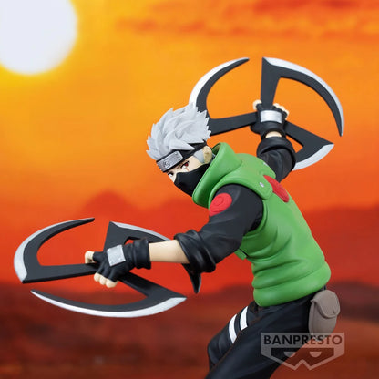 Figura Banpresto Original Bandai de 13cm | Modelo en PVC de Kakashi Hatake. Ideal para decoración de escritorio o como regalo para niños y fanáticos del anime.