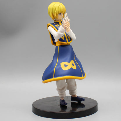 18cm Figurine HUNTER X HUNTER | Modèle de collection représentant Kurapika Kuruta, membre emblématique des protagonistes dans HUNTERxHUNTER. Cette figurine est parfaite pour décorer un bureau ou offrir comme cadeau d'anniversaire