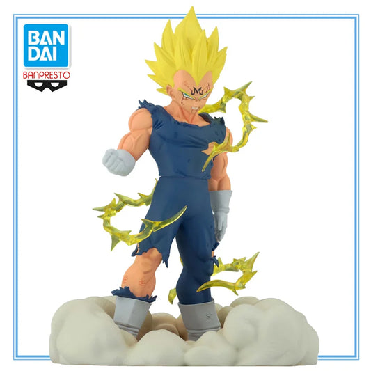 11cm Figurine Dragon Ball Z - Majin Vegeta (History Box) | Figurine officielle Bandai Banpresto représentant Majin Vegeta. Modèle en PVC issu de la collection History Box, parfait pour les fans et collectionneurs de DBZ