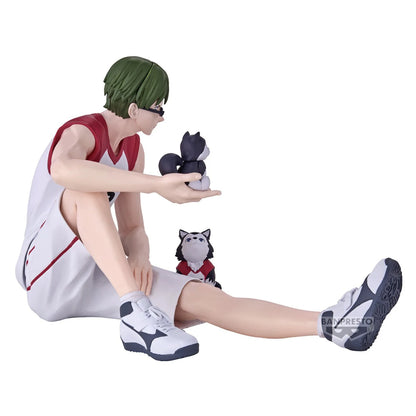 Figuras BANDAI BANPRESTO Kuroko's Basketball ÚLTIMO PARTIDO | Figuras de anime de Kuroko, Kagami, Aomine, Akashi, Murasakibara, Kise y Midorima en pose informal con el cachorro Kuro Junior. Ideal para aficionados y coleccionistas.