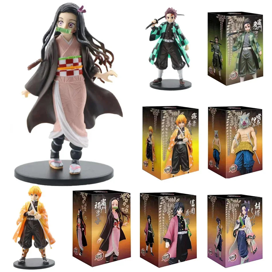 Figuras Demon Slayer de 16 cm | Figuras detalladas de personajes de Demon Slayer en modo guerrero. Perfecto para fans y coleccionistas. 