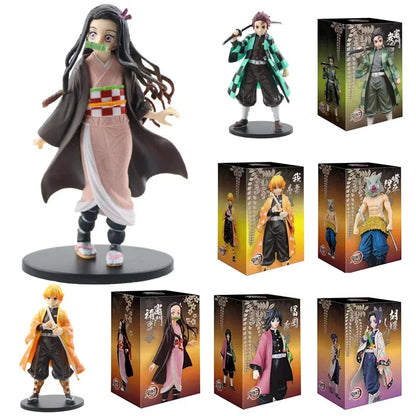 Figuras Demon Slayer de 16 cm | Figuras detalladas de personajes de Demon Slayer en modo guerrero. Perfecto para fans y coleccionistas. 