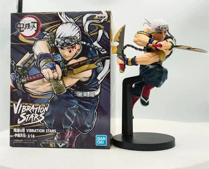 14cm Figurine BANPRESTO Demon Slayer | Figurine Uzui Tengen de Demon Slayer de la série Vibration Stars. Un modèle d'action détaillé, parfait pour les collectionneurs et les fans de l'anime