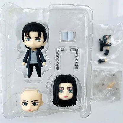 Figura Ataque a los Titanes de 10 cm | Figura coleccionable de Eren Jaeger de la última temporada de Attack on Titan, ideal como modelo de colección para fans y perfecto como regalo de Navidad. 