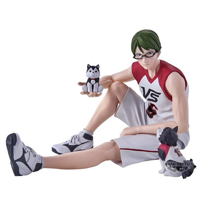 Figuras BANDAI BANPRESTO Kuroko's Basketball ÚLTIMO PARTIDO | Figuras de anime de Kuroko, Kagami, Aomine, Akashi, Murasakibara, Kise y Midorima en pose informal con el cachorro Kuro Junior. Ideal para aficionados y coleccionistas.