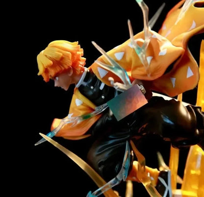 Figuras de Demon Slayer | Figuras que representan a Zenitsu, Kanroji, Akaza, Shinobu, Muichiro, Kyojuro y Kokushibo. Perfectas para decorar un escritorio o estante, estas figuras detalladas son ideales para los fanáticos de Demon Slayer. 