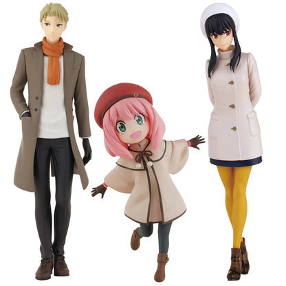 Figuras Banpresto DXF SPY×FAMILY | Spy x Family CODE: Figuras blancas de edición especial, que representan a Anya, Loid y Yor Forger. Una gran adición a cualquier colección de anime o un regalo perfecto para los fans. 