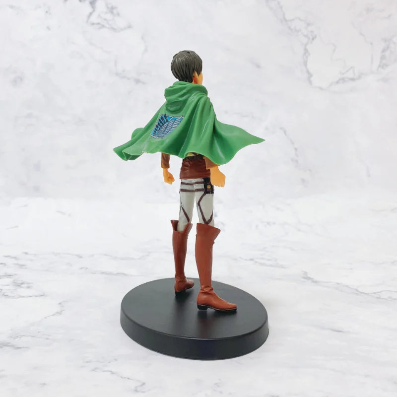 Figuras de Ataque a los Titanes de 16 cm | Figuras coleccionables que representan a Eren, Mikasa y Levi de Attack on Titan. Ideales para fanáticos y coleccionistas, estos modelos detallados traen el mundo del anime a tu espacio. 
