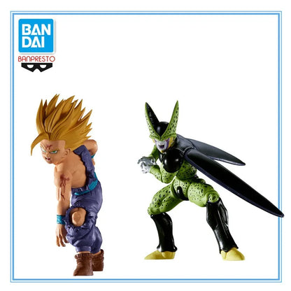 10-13cm Figurine Dragon Ball Z | Figurine officielle Banpresto de la gamme Match Makers représentant Gohan affrontant Cell. Modèle en PVC détaillé, idéal pour les collectionneurs et fans de DBZ