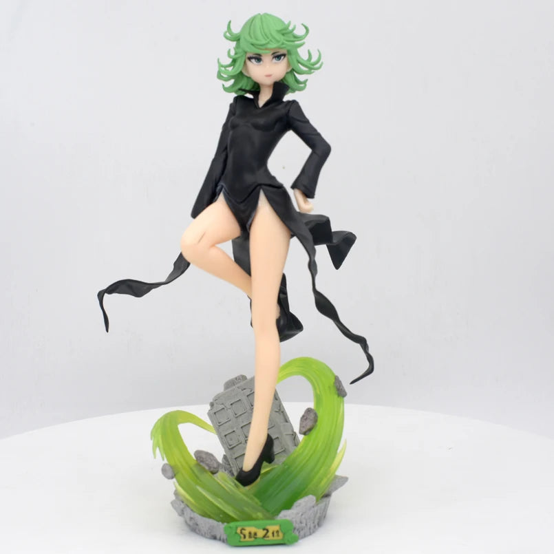 Figura One Punch Man de 22 cm | Figura de PVC de Tatsumaki, también conocido como Tragic Tornado, de One Punch Man. Un modelo coleccionable ideal para los fans del anime y un regalo perfecto para los niños.
