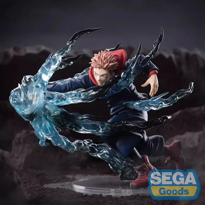 Figura Original genuina de SEGA Jujutsu Kaisen de 19cm | Figura de PVC que representa a Yuji Itadori en acción. Un modelo ideal para coleccionistas y fans del anime, perfecto como regalo o decoración.
