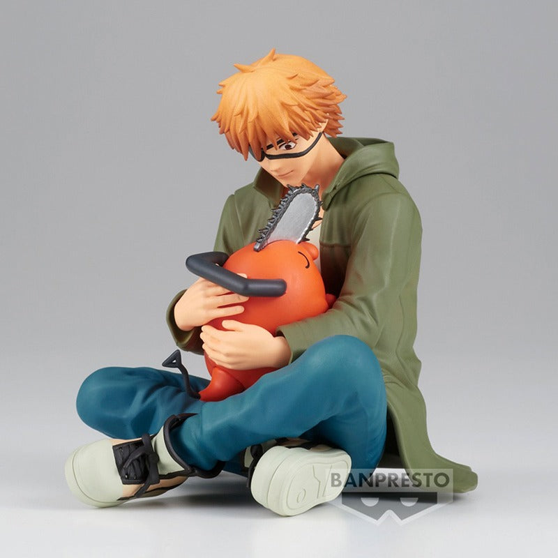 Figura Bandai Banpresto de 12 cm (Colección Break Time Vol. 1) Hombre motosierra | Modelo de acción de Denji y Pochita, perfecto como regalo para coleccionistas y fans del anime.