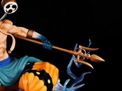 30cm One Piece Figure | Enel with Double Head PVC figure representing Enel, the god of lightning, with two interchangeable expressions. Ideal for One Piece fans, this collectible statue is perfect as a decoration or gift 