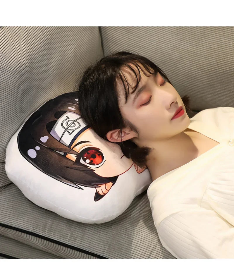 42*27cm Coussin Poupées Anime Naruto : adorables figurines de Sasuke, Kakashi, Itachi et Uzumaki Naruto. Parfait pour les fans de Kawaii !