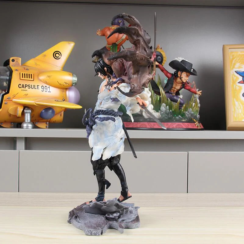 24cm Figurine Naruto | Figurine sur support de Sasuke Uchiha , modèle de collection idéale pour la décoration d'intérieur. Un incontournable pour les fans de Naruto