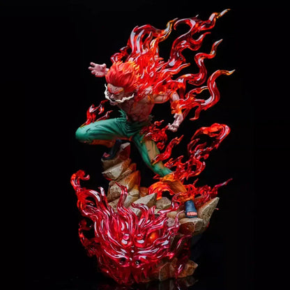 25cm Figurine Naruto  | Cette figurine de Gai Maito est équipée d'un éclairage lumineux, ajoutant une touche dynamique à votre collection. Cadeau idéal pour les fans de Naruto