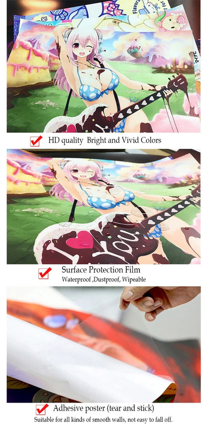 Posters Anime Kuroko No Basket | Stickers en papier blanc adhésif, parfaits pour décorer chambres, cafés ou bars avec un style kawaii. Idéal pour les fans d'anime