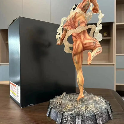 Figura Ataque a los Titanes de 40 cm | Estatua que representa a Eren Jäger como el Titán Atacante. Perfecta para coleccionistas y fanáticos de Attack on Titan, esta imponente figura es un regalo excepcional para una decoración inspirada en el anime. 