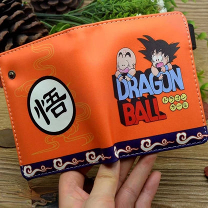 Portefeuille Dragon Ball Son Goku grande capacité, conçu pour hommes et femmes. Ce porte-monnaie portable est parfait est un cadeau idéal pour les fans de Dragon Ball