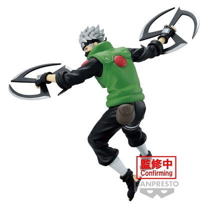 Figura Banpresto Original Bandai de 13cm | Modelo en PVC de Kakashi Hatake. Ideal para decoración de escritorio o como regalo para niños y fanáticos del anime.
