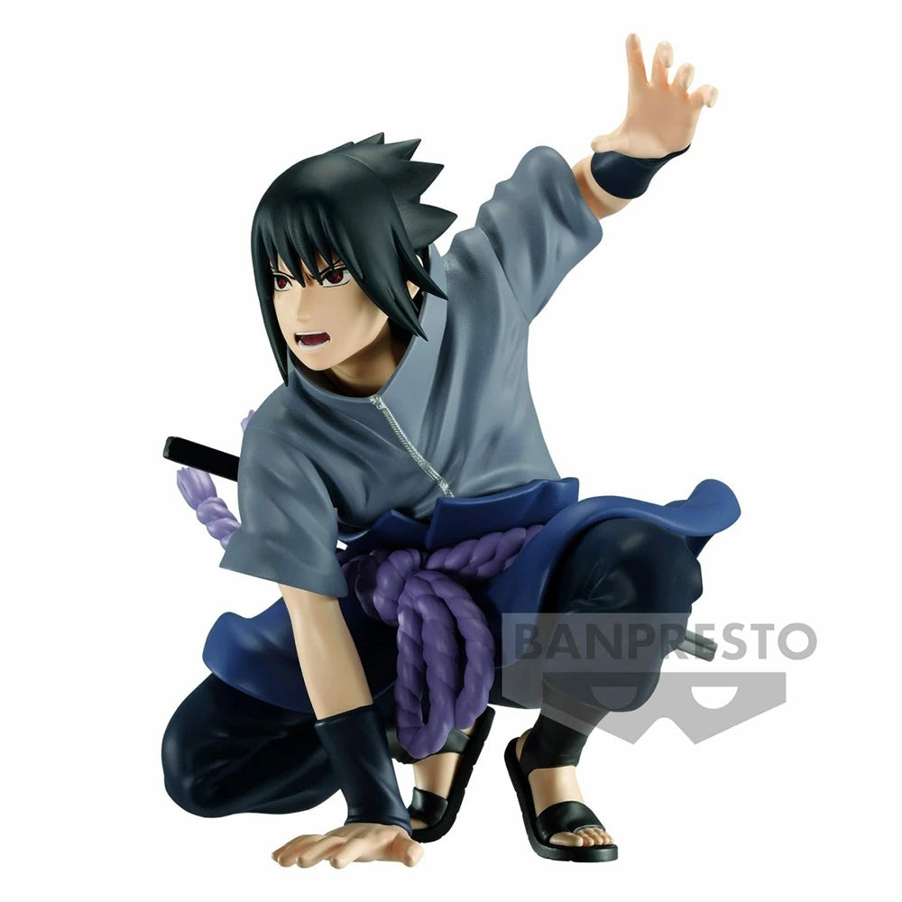 Figura Bandai Banpresto Naruto Shippuden de 12 cm | Modelo de acción que representa a Uchiha Sasuke, figura coleccionable para fans del anime. Perfecto como regalo o decoración.