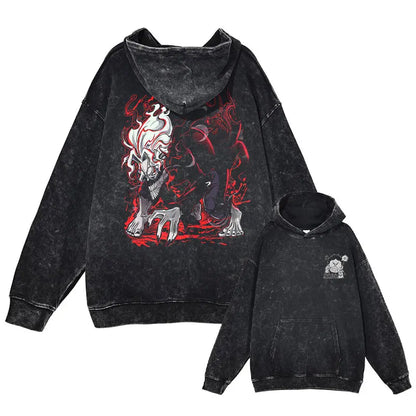 Hoodie vintage lavé inspiré de Dan Da Dan, un incontournable pour les fans du manga. Avec son design oversize et son style streetwear. Confortable et stylé, il est parfait pour les hommes et les femmes qui souhaitent afficher leur amour pour l'anime