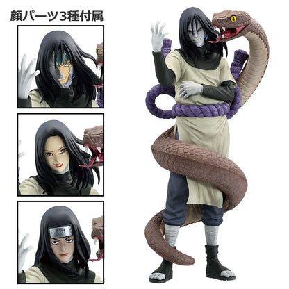 11-25cm BANDAI Ichiban Kuji edición limitada de 3 | Figuras detalladas de PVC de colección de Jiraiya, Orochimaru y Tsunade. Modelos de acción anime, perfectos para colecciones y como regalo para fans de Naruto.