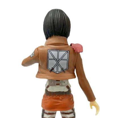 Figuras de Ataque a los Titanes de 16 cm | Figuras coleccionables que representan a Eren, Mikasa y Levi de Attack on Titan. Ideales para fanáticos y coleccionistas, estos modelos detallados traen el mundo del anime a tu espacio. 