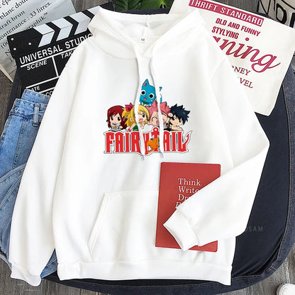 Sweat à capuche pour hommes et femmes inspiré de Fairy Tail. Ce pull en molleton est parfait pour l'automne et l'hiver, un incontournable pour les fans de manga