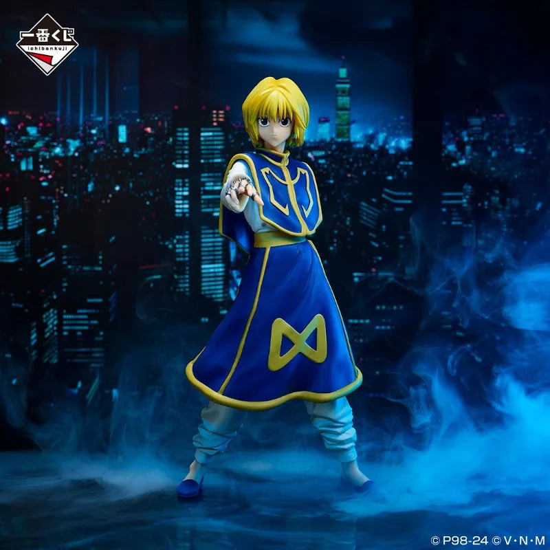 Figuras Bandai Hunter X Hunter de 24-31 cm | Colección de figuras de Ichiban Kuji que representan a Kurapika, Kuroro, Uvogin e Isoka. Estos modelos de acción de alta calidad son perfectos para decoración o como artículos de colección. 
