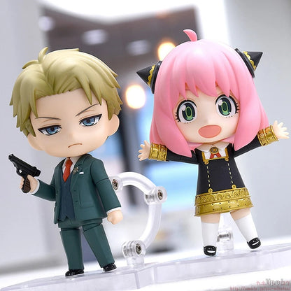 Figuras ESPÍA×FAMILIAR de 10 cm | Figuras que representan a Anya, Loid y Yor Forger en versiones kawaii. Perfectas para coleccionistas, estas adorables figuras son ideales como modelos decorativos o regalos para fanáticos. 