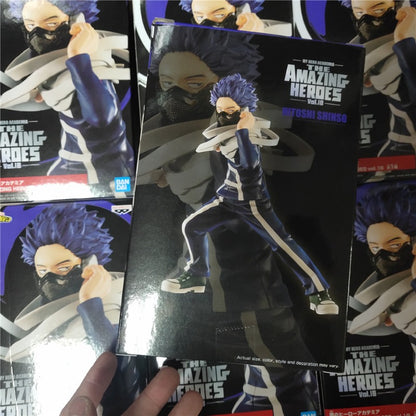 Figura Banpresto My Hero Academia de 16 cm | Figura de Shinso Hitoshi de la colección The Amazing Heroes (Vol. 18). Fabricada en PVC de alta calidad, esta figura es un modelo detallado, ideal para coleccionistas y fanáticos del anime.