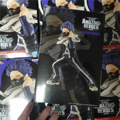 Figura Banpresto My Hero Academia de 16 cm | Figura de Shinso Hitoshi de la colección The Amazing Heroes (Vol. 18). Fabricada en PVC de alta calidad, esta figura es un modelo detallado, ideal para coleccionistas y fanáticos del anime.
