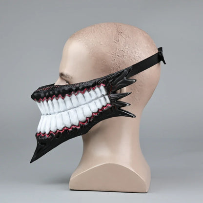 Máscara de miedo inspirada en el personaje Okarun de Dan Da Dan. Perfecto para Halloween, disfraces o eventos de cosplay. ¡Tamaño adulto, ideal para completar tu disfraz e impresionar a los fans del anime!