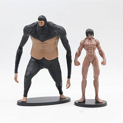 Figuras de Ataque a los Titanes | Conjunto de 10 figuras de acción de Attack on Titan. Perfectas para niños y coleccionistas, estas figuras son ideales como juguetes o regalos para los fanáticos del anime. 
