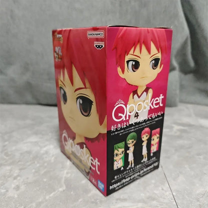 Figura de baloncesto Original Bandai Q posket Kuroko de 14cm | Akashi Seijuro y Midorima Shintaro. Auténtico modelo en caja, ideal para regalo o para coleccionistas de anime.