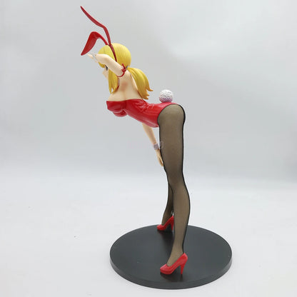 Figura de cola de hada de 38 cm | Figura de PVC de Lucy Heartfilia disfrazada de conejita. Esta figura detallada ofrece un diseño premium. Un modelo de colección perfecto para fans.