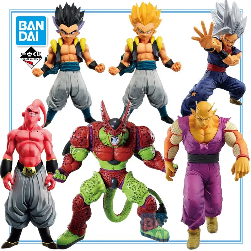 BANDAI Ichiban KUJI Dragon Ball Super Son Gohan BEAST Orange Piccolo Cell MAX Gotenks Buu PVC Anime Action Figures Model Toy